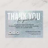 ブルーグラスご注文お礼SOCIAL エンクロージャーカード (正面)