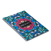 ブルーグラスアールデコヴィンテージエレガンス – あなたのテキスト ノートブック (右側)