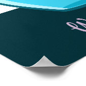 ブルーグラスカラフェ水は命だ！ ポスター (角)