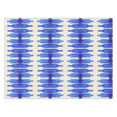 ブルーグラスコーク整列ボトル テーブルクロス (正面(横))