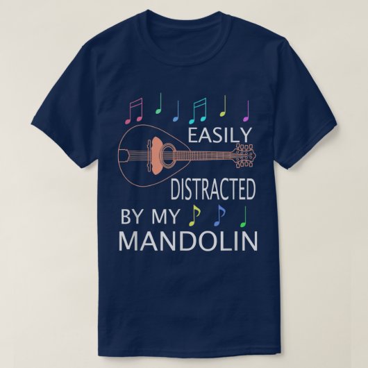 ブルーグラスフォーク音楽おもしろいミュージシャンマンドリン Tシャツ (デザイン正面)