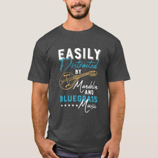 ブルーグラスマンゴーとマンドリンが大好きなおもしろTシャツ Tシャツ