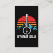 ブルーグラスミュージシャンバンジョプレーヤーミュージックマウンテンズ 名刺 (正面)