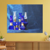 ブルーグラスランプ引き伸ばしキャンバス印刷 キャンバスプリント (インサイチュ (リビング))