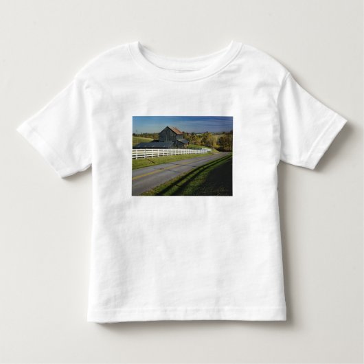ブルーグラス地域2号を通る田舎道路 トドラーTシャツ (正面)