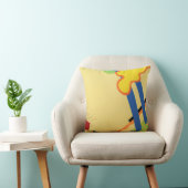 ブルーグラス3抽象芸術枕 クッション (椅子)