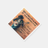 ブルーグラス&バーベキューパーティー紙ナプキンス スタンダードカクテルナプキン (角)