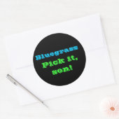 ブルーグラス：選ぶんだ！ ラウンドシール (封筒)