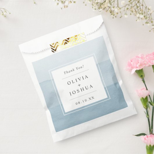 ブルーグラデーションサンキュー結婚ズ フェイバーバッグ (封をした状態)