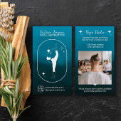 ブルーグラデーションスターヨガインストラクタースタジオ先生 名刺