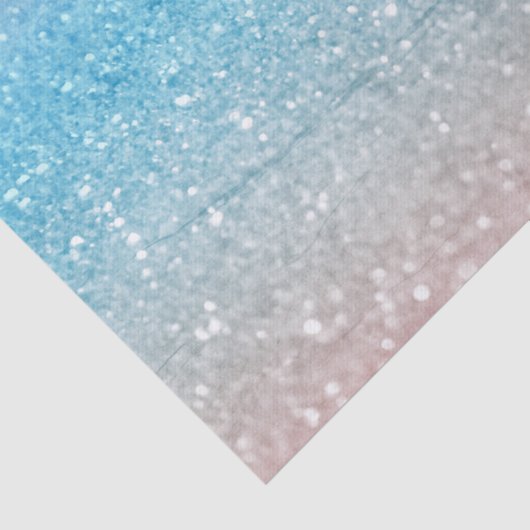 ブルーグラデーションピンクピーチグリッターすべての行事 薄葉紙 (詳細)