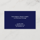 ブルーグラデーションプロフェッショナルコンサルタント名刺 名刺 (裏面)