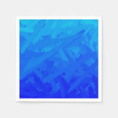 ブルーグラデーション抽象画  スタンダードカクテルナプキン (正面)