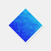 ブルーグラデーション抽象画  スタンダードカクテルナプキン (角)