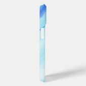 ブルーグラデーション水彩抽象デザイン 携帯ケース Case-Mate iPhoneケース (裏面 / 右)
