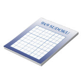 ブルーグラデーション9バイスドクテンプレート ノートパッド (回転)