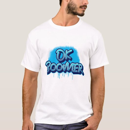 ブルーグラフィティのブーマーOK Tシャツ (正面)