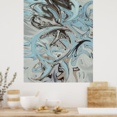 ブルーグラフィティ ポスター (キッチン)