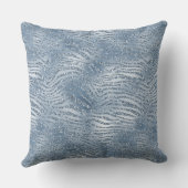 ブルーグラムグリッターゼブラプリント クッション (裏面)