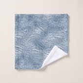 ブルーグラムグリッターゼブラプリント バスタオルセット (ウォッシュタオル)