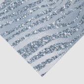 ブルーグラムグリッターゼブラプリント 薄葉紙 (詳細)
