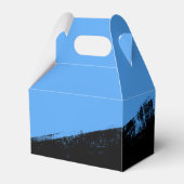 ブルーグランジブラックバー（ユダヤ教の）バル・ミツバーパーソナライズされた フェイバーボックス (裏面サイド)