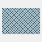 ブルーグラードタイポグラフィスクリプトモダン ラッピングペーパーシート (正面2)