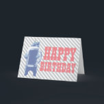 ブルーグリズリーベア&ビールハッピーバースデー カード<br><div class="desc">ブルーグリズリーベア&ビールハッピーバースデーカード</div>