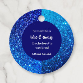ブルーグリッターのバチェロレッテパーティー フェイバータグ