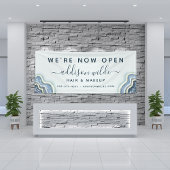 ブルーグリッターアゲートジオデラックスビジネス 横断幕