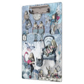 ブルーグリッターアリスインワンダーランド クリップボード (左)