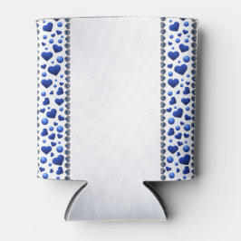 ブルーグリッターハート缶クーラー 缶クーラー