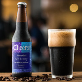 ブルーグリッターバチェロレッテ ビールラベル