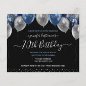 ブルーグリッターバルーン70th誕生日パーティー (正面)