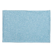 ブルーグリッターパーソナライズされたピローケース 枕カバー (裏面)