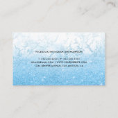 ブルーグリッターパーソナルトレーナー名刺 名刺 (裏面)