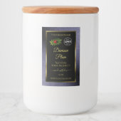 ブルーグリッターブラック金ゴールド製品ラベルLadybugロゴ フードラベル (正面)