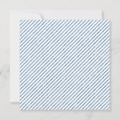 ブルーグリッターベビーシャワー招待状とベビー足 招待状 (裏面)