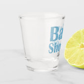 ブルーグリッターボーイベビーシャワーショット ショットグラス (左)