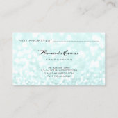 ブルーグリッターメイクアップアーティストブロガーイベント 予約カード (裏面)