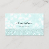 ブルーグリッターメイクアップアーティストブロガーイベント 予約カード (正面)