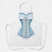 ブルーグリッターランジェリー エプロン (正面)