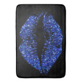 ブルーグリッターリップ#2 バスマット (正面縦)