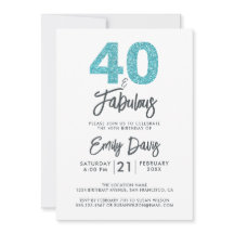 ブルーグリッター40と素晴らしい | 40歳の誕生日パーティー