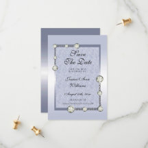 ブルーグリッター&ダイヤモンドデコレーション誕生日