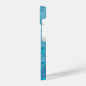 ブルーグリッター iPhoneケース (左側面)