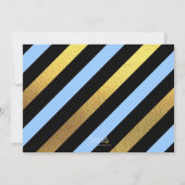 ブルーグリッターAny Ageフォト誕生日招待状 招待状 (裏面)