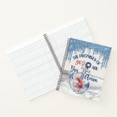 ブルーグリッターYes&アーメン2コリンチアン1:20聖書 ノートブック (内部)