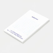 ブルーグリッドノート ポストイット (アングル)