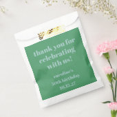 ブルーグリモダンーンカスタム誕生日50thありがとう フェイバーバッグ (封をした状態)